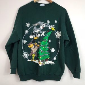 looney tunes ugly christmas sweater